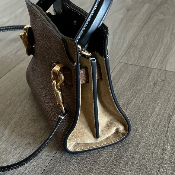 Tory Burch Tan and Black Small Crossbody Bag - Picture 6 of 16